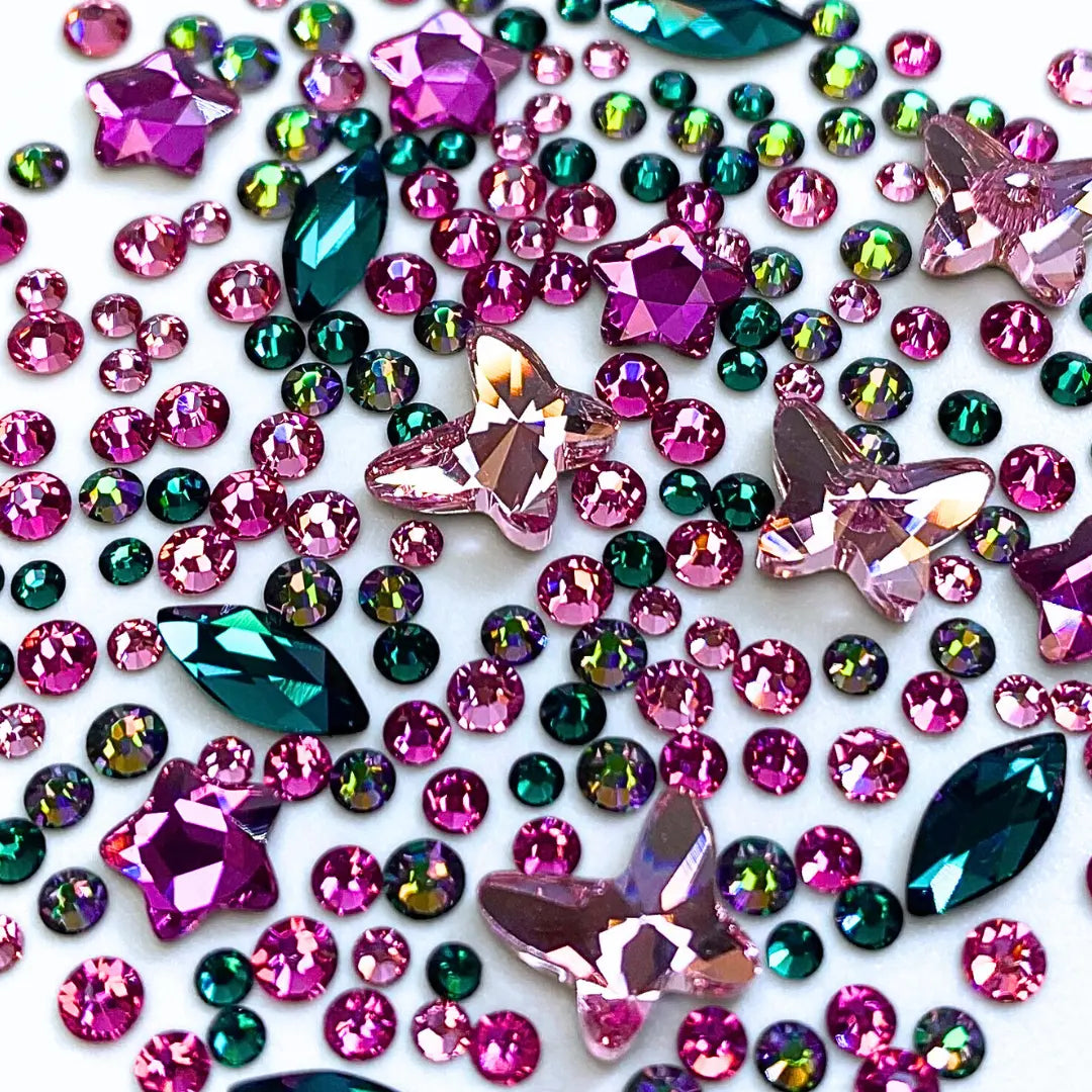 Serinity Flat Back Crystals Non Hotfix Mix Wicked - Bluestreak Crystals