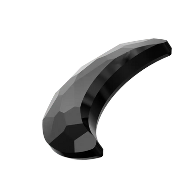 Serinity Flat Back Crystals Non Hotfix Moon (2813) Jet UNFOILED - Bluestreak Crystals