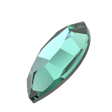 Serinity Flat Back Crystals Non Hotfix Navette (2200) Caribbean Green - Bluestreak Crystals