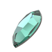 Serinity Flat Back Crystals Non Hotfix Navette (2200) Caribbean Green - Bluestreak Crystals