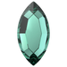 Serinity Flat Back Crystals Non Hotfix Navette (2200) Caribbean Green - Bluestreak Crystals
