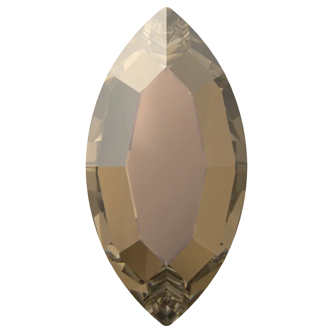 Serinity Flat Back Crystals Non Hotfix Navette (2200) Crystal Bronze - Bluestreak Crystals