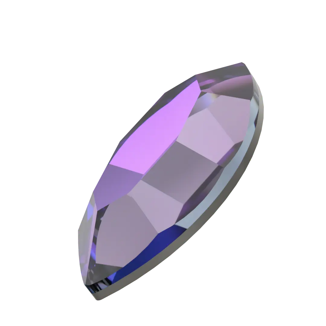 Serinity Flat Back Crystals Non Hotfix Navette (2200) Crystal Heliotrope - Bluestreak Crystals