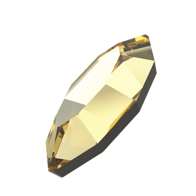 Serinity Flat Back Crystals Non Hotfix Navette (2200) Dark Jonquil - Bluestreak Crystals