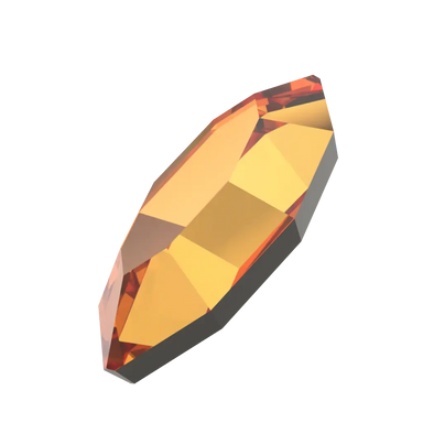 Serinity Flat Back Crystals Non Hotfix Navette (2200) Dark Orange - Bluestreak Crystals