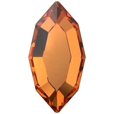 Serinity Flat Back Crystals Non Hotfix Navette (2200) Dark Orange - Bluestreak Crystals