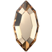 Serinity Flat Back Crystals Non Hotfix Navette (2200) Light Colorado Topaz - Bluestreak Crystals
