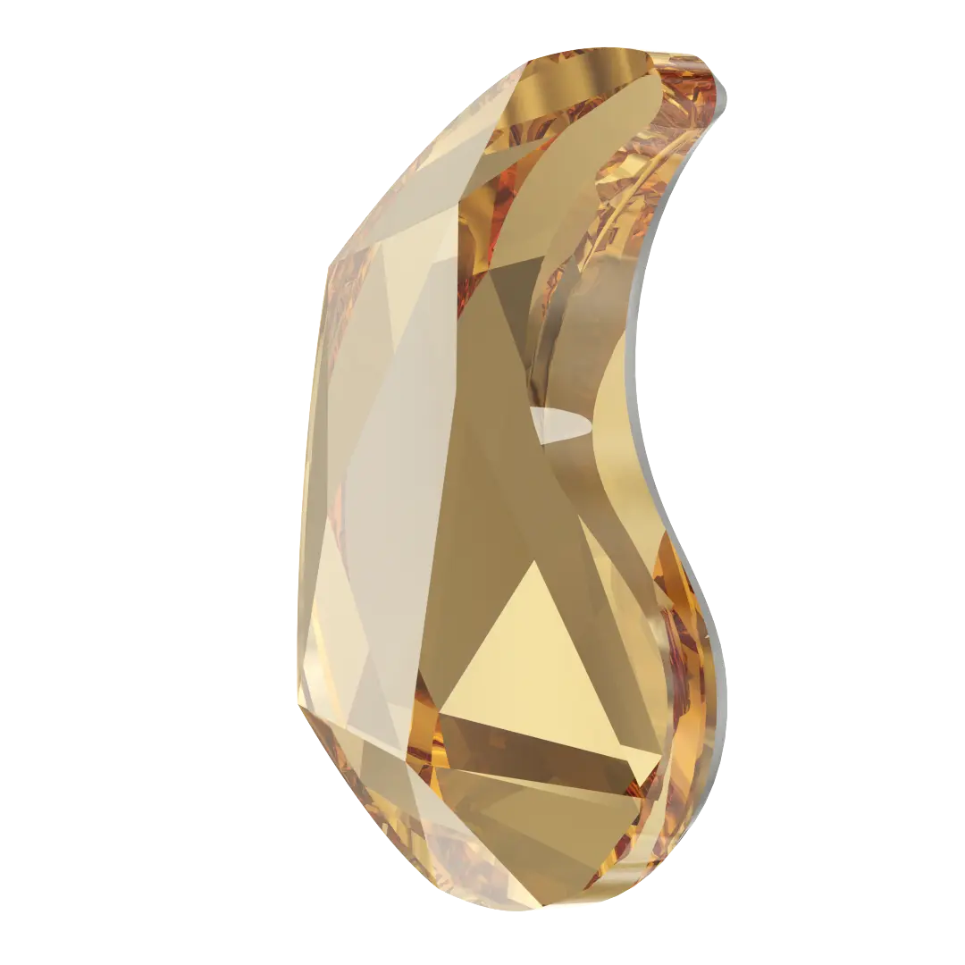 Serinity Flat Back Crystals Non Hotfix Paisley X (2364) Crystal Golden Shadow - Bluestreak Crystals