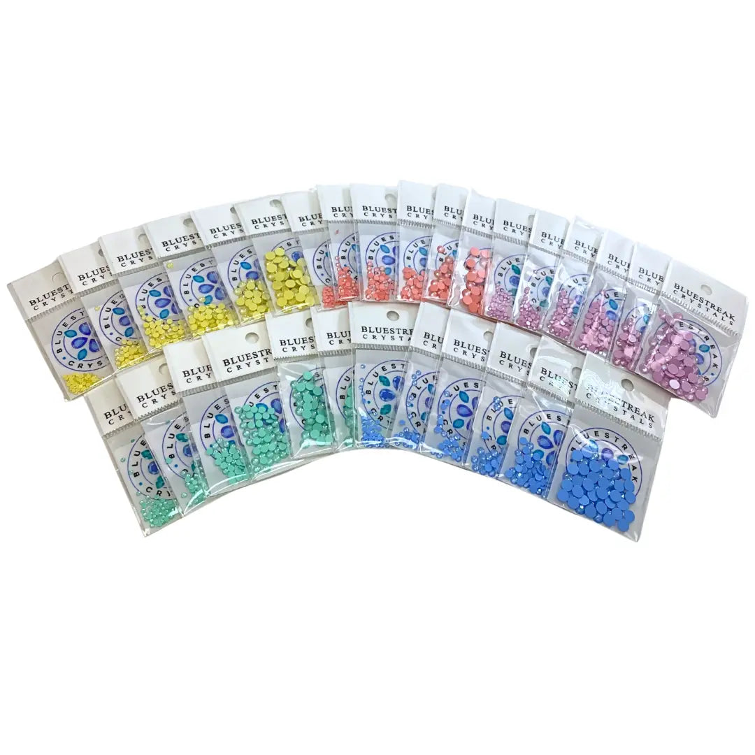 Serinity Flat Back Crystals Non Hotfix Pastel Ignites Collection - Bluestreak Crystals