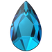 Serinity Flat Back Crystals Non Hotfix Pear (2303) Crystal Bermuda Blue - Bluestreak Crystals