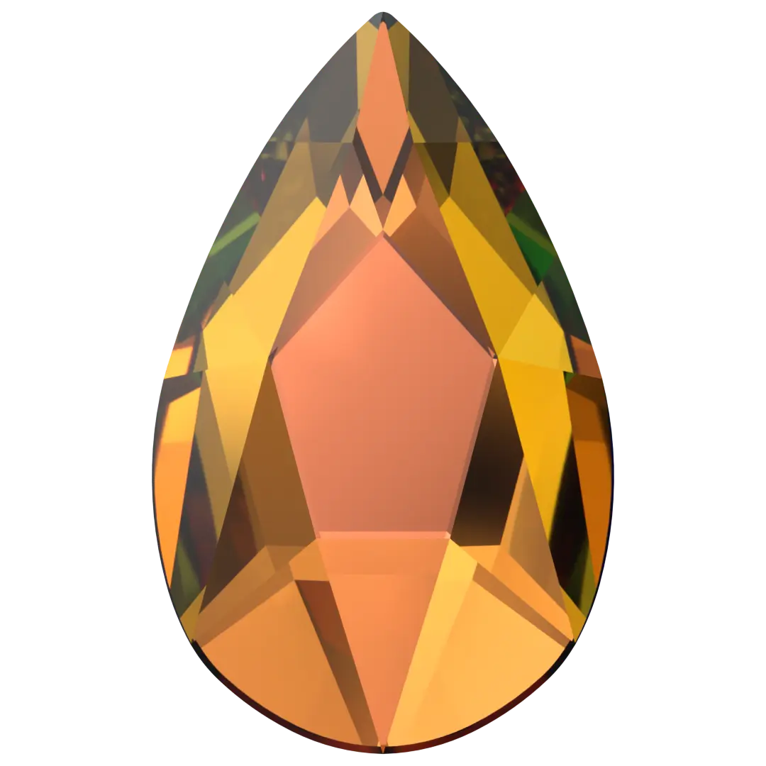 Serinity Flat Back Crystals Non Hotfix Pear (2303) Crystal Vitrail Medium - Bluestreak Crystals