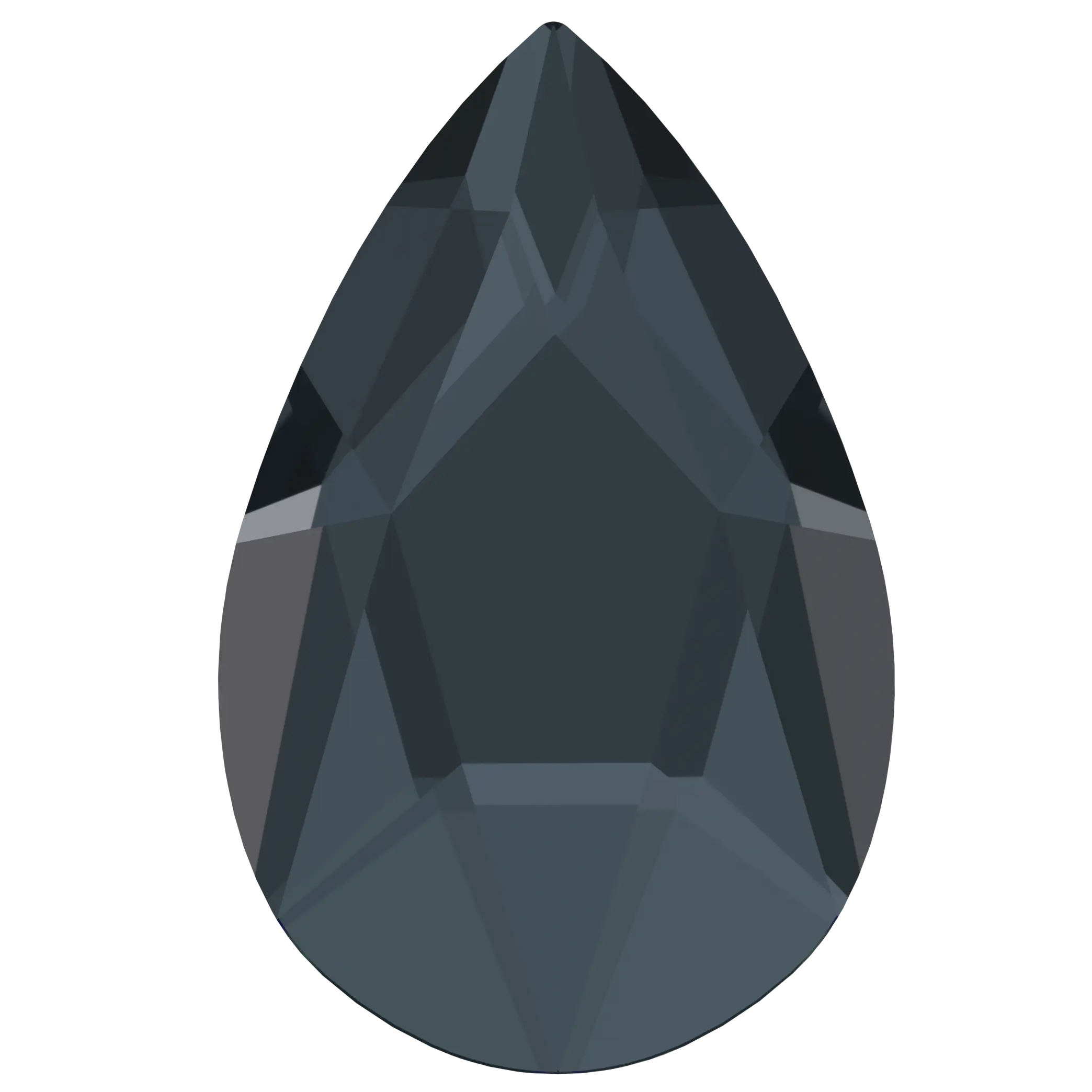 Serinity Flat Back Crystals Non Hotfix Pear (2303) Graphite - Bluestreak Crystals
