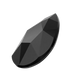 Serinity Flat Back Crystals Non Hotfix Pear (2303) Jet UNFOILED - Bluestreak Crystals