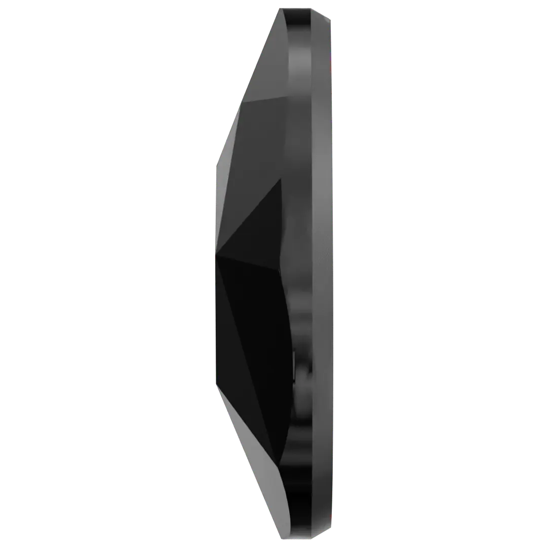 Serinity Flat Back Crystals Non Hotfix Pear (2303) Jet UNFOILED - Bluestreak Crystals