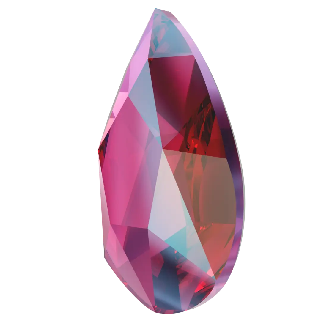 Serinity Flat Back Crystals Non Hotfix Pear (2303) Scarlet Shimmer - Bluestreak Crystals