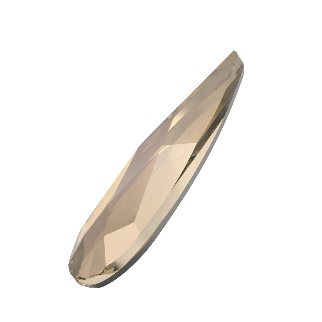 Serinity Flat Back Crystals Non Hotfix Raindrop (2304) Crystal Bronze - Bluestreak Crystals