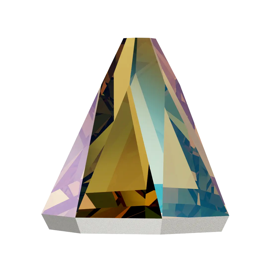 Serinity Flat Back Crystals Non Hotfix Round Spike (2019) Black Diamond Shimmer - Bluestreak Crystals