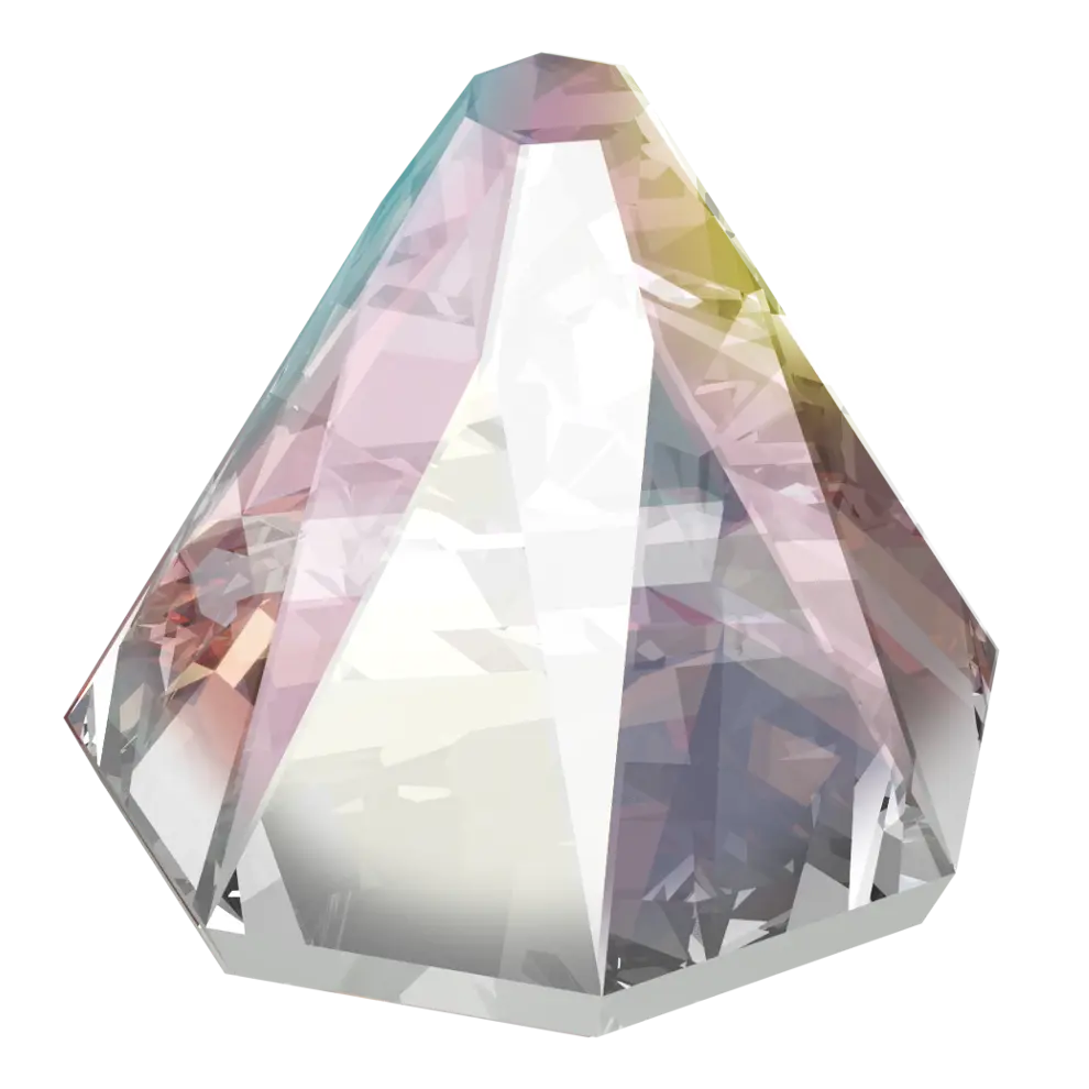 Serinity Flat Back Crystals Non Hotfix Round Spike (2019) Crystal AB - Bluestreak Crystals