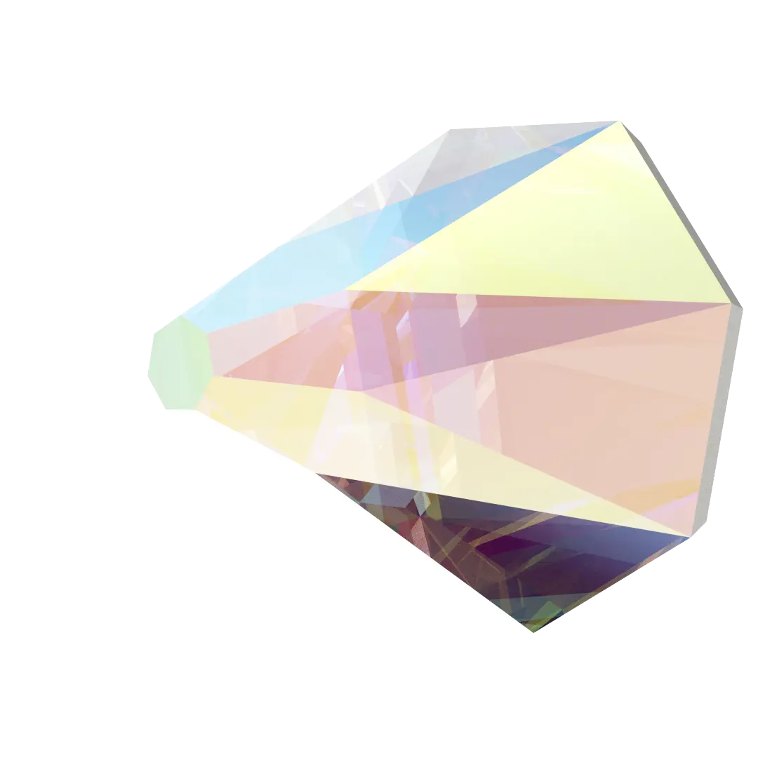 Serinity Flat Back Crystals Non Hotfix Round Spike (2019) Crystal AB - Bluestreak Crystals