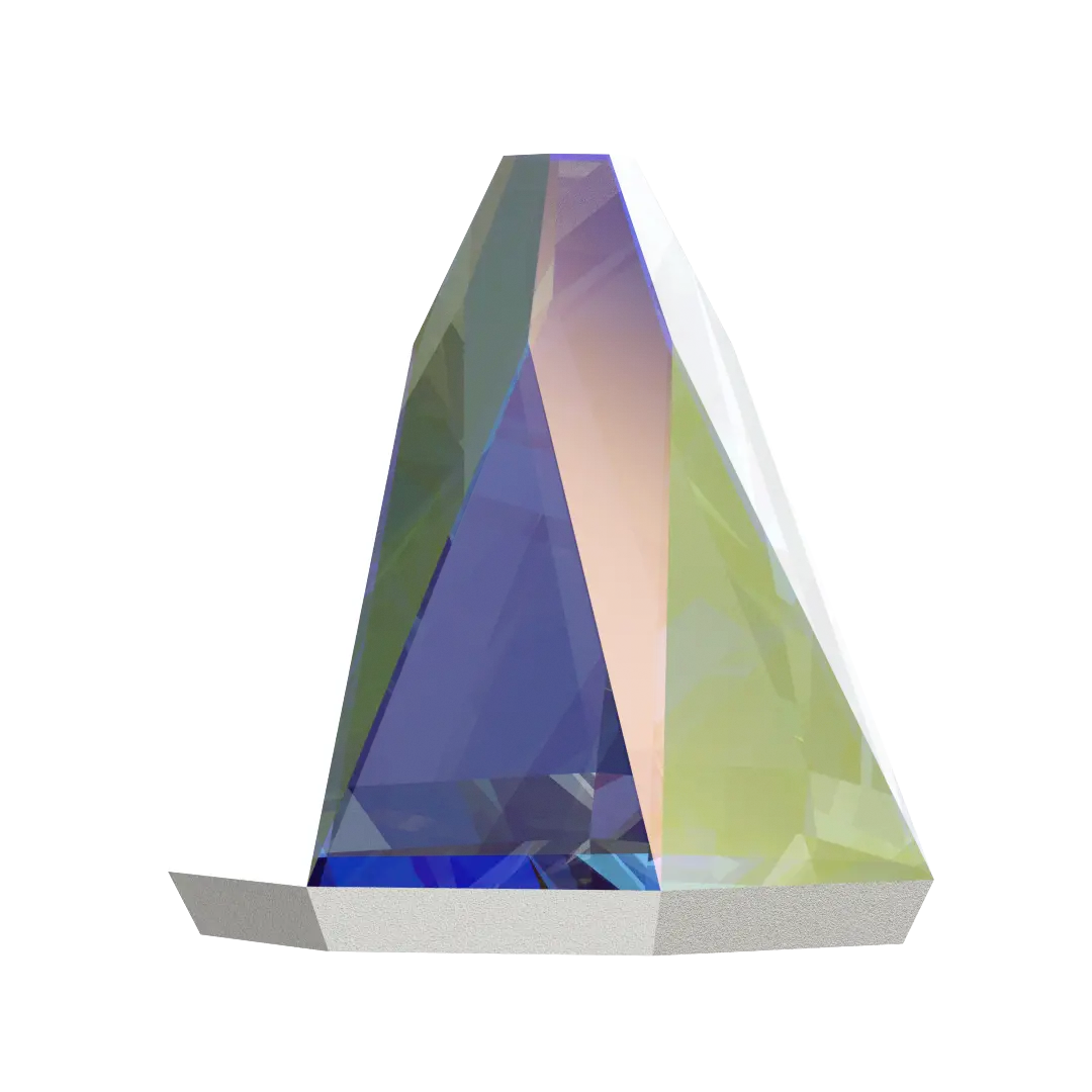 Serinity Flat Back Crystals Non Hotfix Round Spike (2019) Crystal AB - Bluestreak Crystals