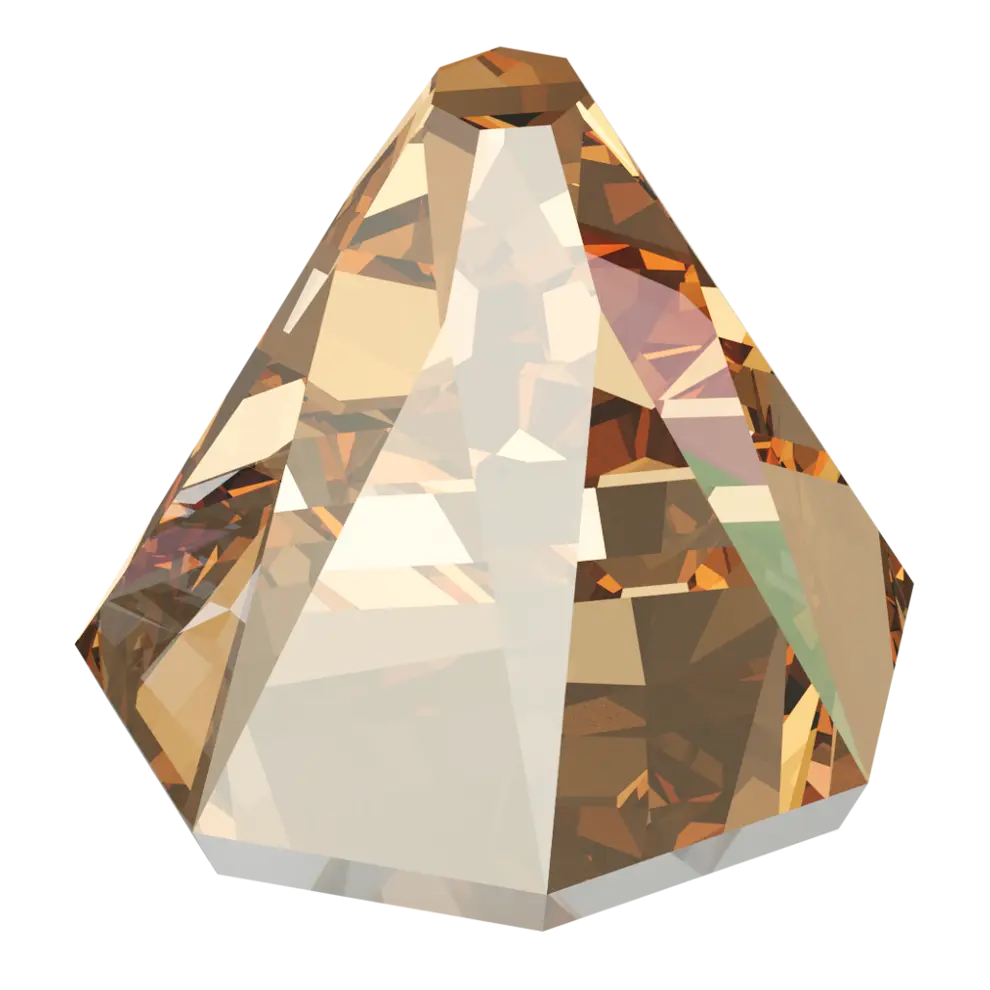 Serinity Flat Back Crystals Non Hotfix Round Spike (2019) Crystal Golden Shadow - Bluestreak Crystals