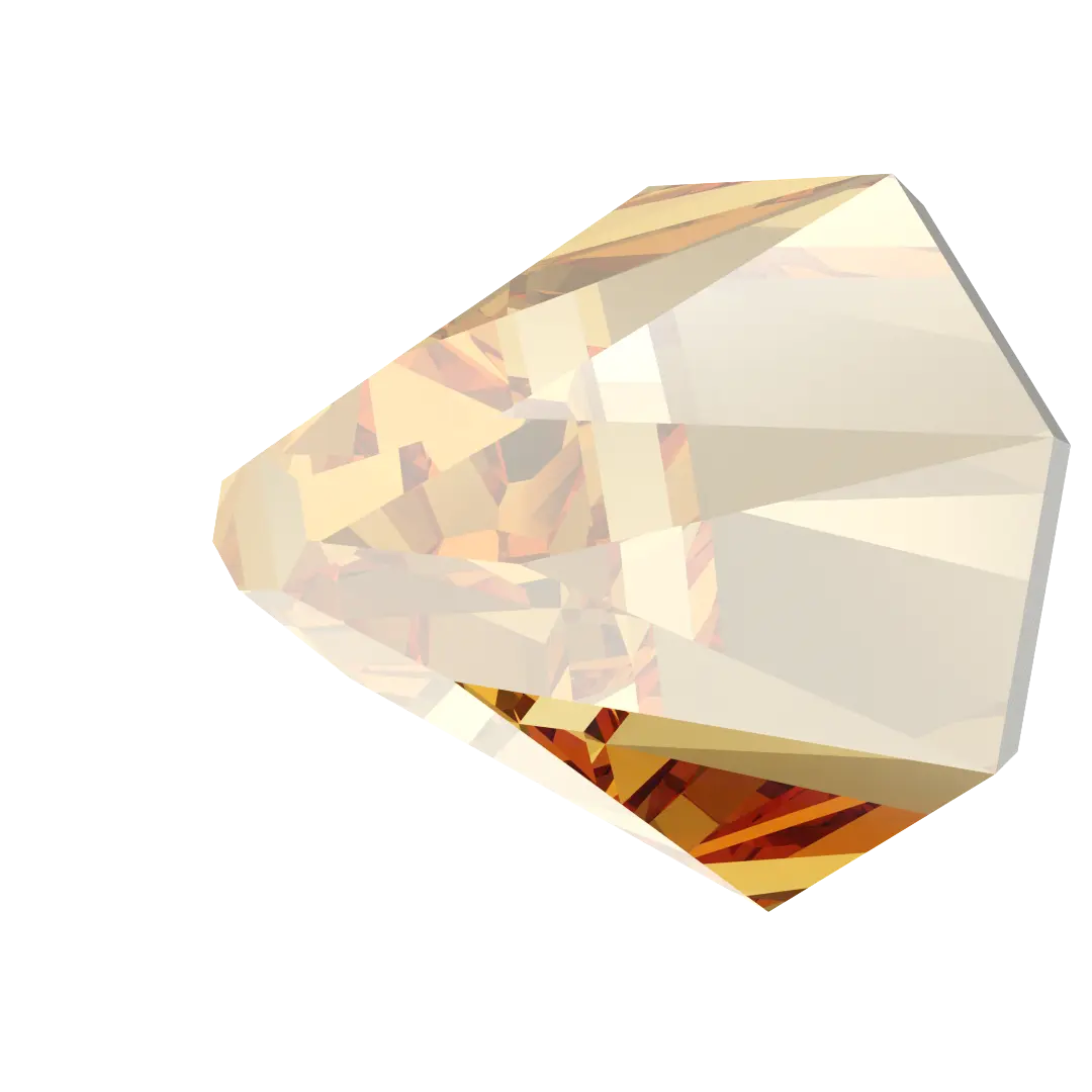 Serinity Flat Back Crystals Non Hotfix Round Spike (2019) Crystal Golden Shadow - Bluestreak Crystals