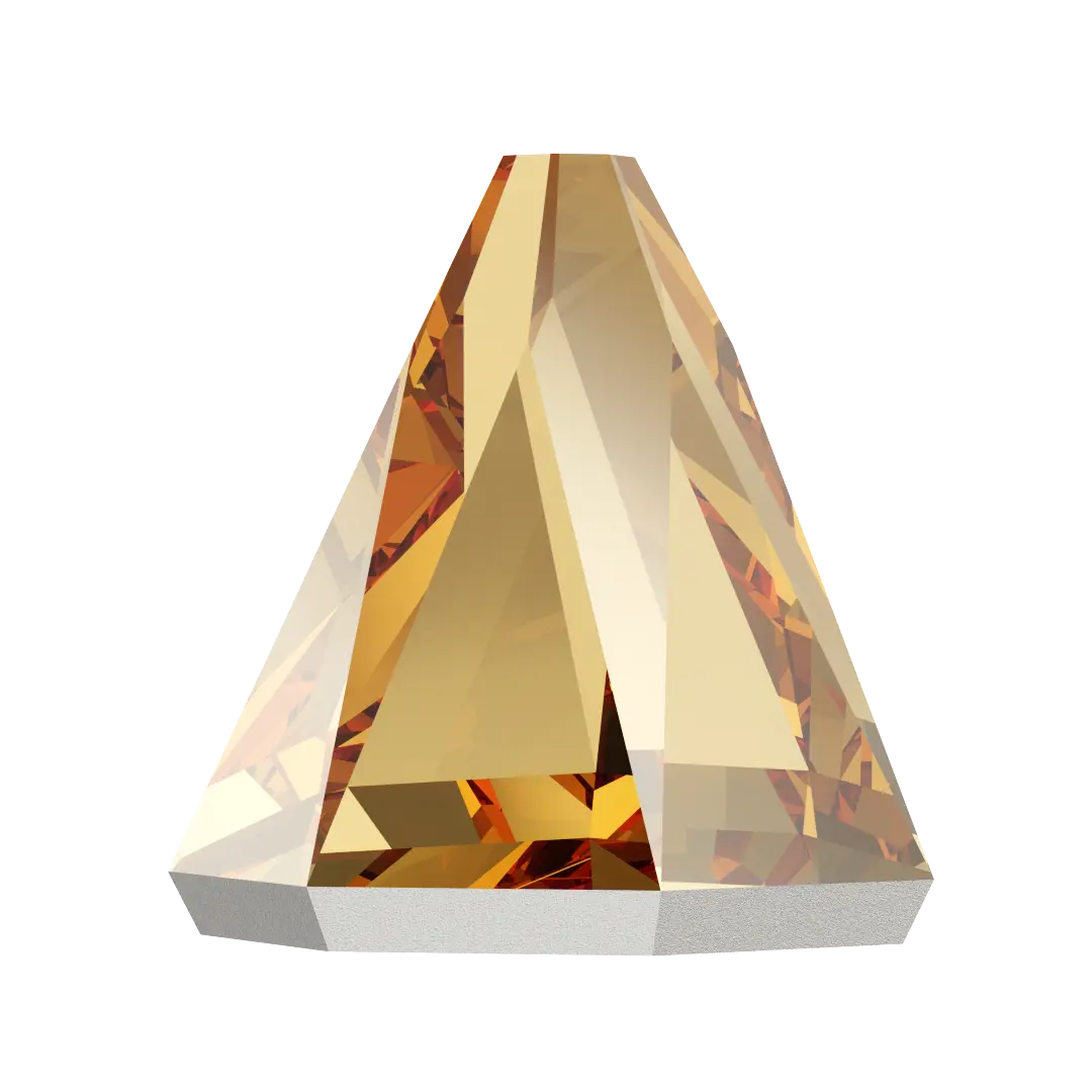 Serinity Flat Back Crystals Non Hotfix Round Spike (2019) Crystal Golden Shadow - Bluestreak Crystals