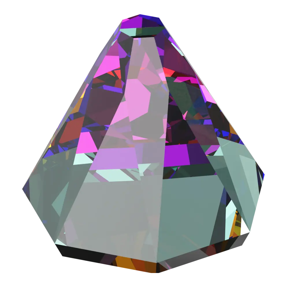 Serinity Flat Back Crystals Non Hotfix Round Spike (2019) Crystal Volcano - Bluestreak Crystals