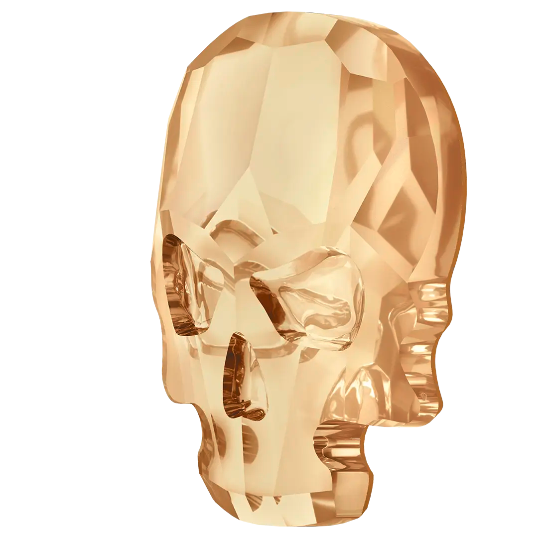 Serinity Flat Back Crystals Non Hotfix Skull (2856) Crystal Golden Shadow - Bluestreak Crystals