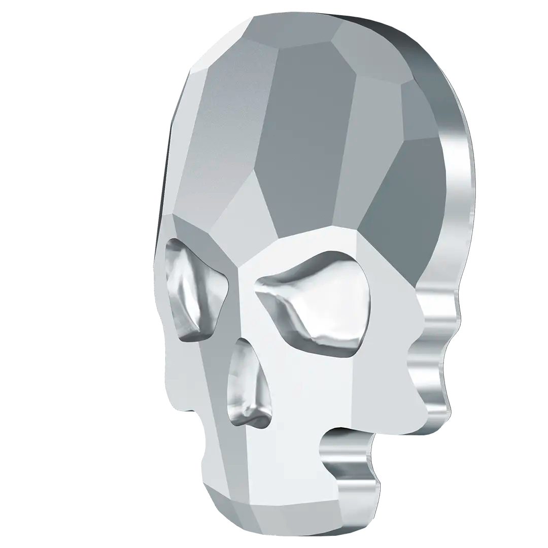 Serinity Flat Back Crystals Non Hotfix Skull (2856) Crystal Light Chrome - Bluestreak Crystals