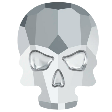 Serinity Flat Back Crystals Non Hotfix Skull (2856) Crystal Light Chrome - Bluestreak Crystals