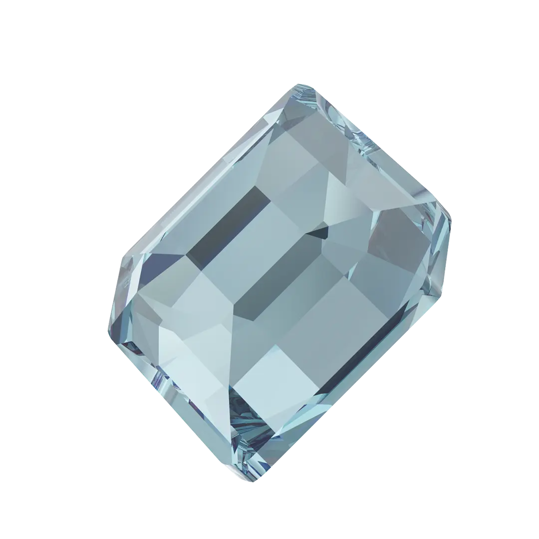 Serinity Flat Back Crystals Non Hotfix Small Hexagon (2777) Aquamarine - Bluestreak Crystals