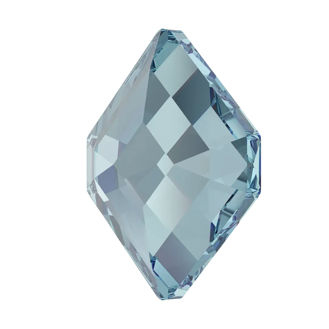 Serinity Flat Back Crystals Non Hotfix Small Hexagon (2777) Aquamarine - Bluestreak Crystals