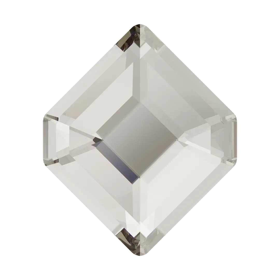 Serinity Flat Back Crystals Non Hotfix Small Hexagon (2777) Crystal Silver Shade - Bluestreak Crystals