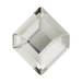 Serinity Flat Back Crystals Non Hotfix Small Hexagon (2777) Crystal Silver Shade - Bluestreak Crystals