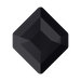 Serinity Flat Back Crystals Non Hotfix Small Hexagon (2777) Jet UNFOILED - Bluestreak Crystals