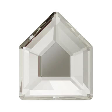 Serinity Flat Back Crystals Non Hotfix Small Pentagon (2775) Crystal Silver Shade - Bluestreak Crystals