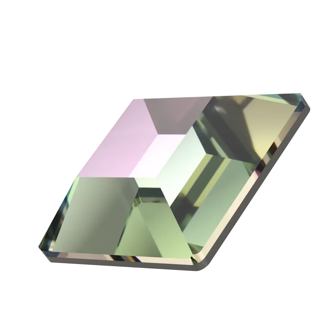 Serinity Flat Back Crystals Non Hotfix Square (2400) Crystal Vitrail Light - Bluestreak Crystals