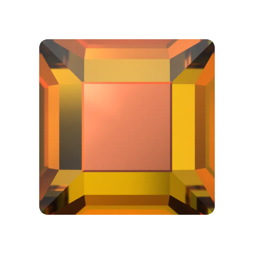 Serinity Flat Back Crystals Non Hotfix Square (2400) Crystal Vitrail Medium - Bluestreak Crystals