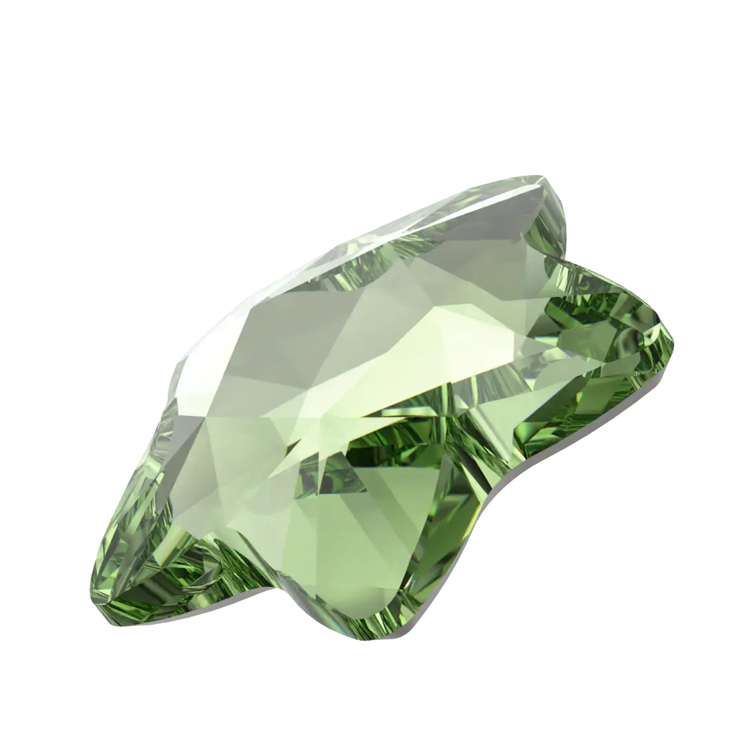 Serinity Flat Back Crystals Non Hotfix Star Flower (2754) Dark Peridot - Bluestreak Crystals