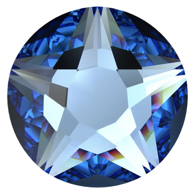 Serinity Flat Back Crystals Non Hotfix Star Rose (2100) Cool Blue - Bluestreak Crystals