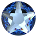 Serinity Flat Back Crystals Non Hotfix Star Rose (2100) Cool Blue - Bluestreak Crystals