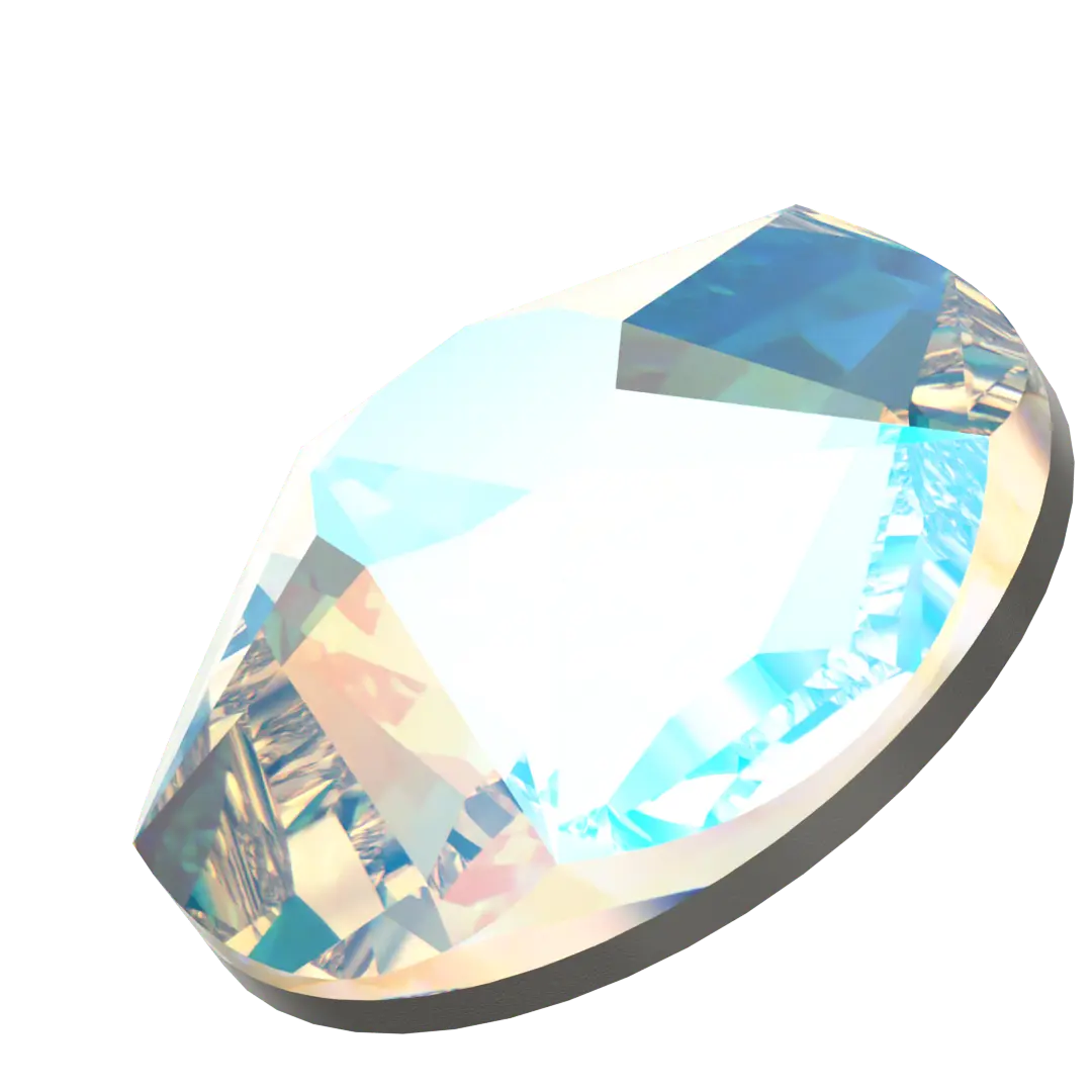 Serinity Flat Back Crystals Non Hotfix Star Rose (2100) Crystal Shimmer - Bluestreak Crystals