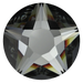 Serinity Flat Back Crystals Non Hotfix Star Rose (2100) Crystal Silver Night - Bluestreak Crystals
