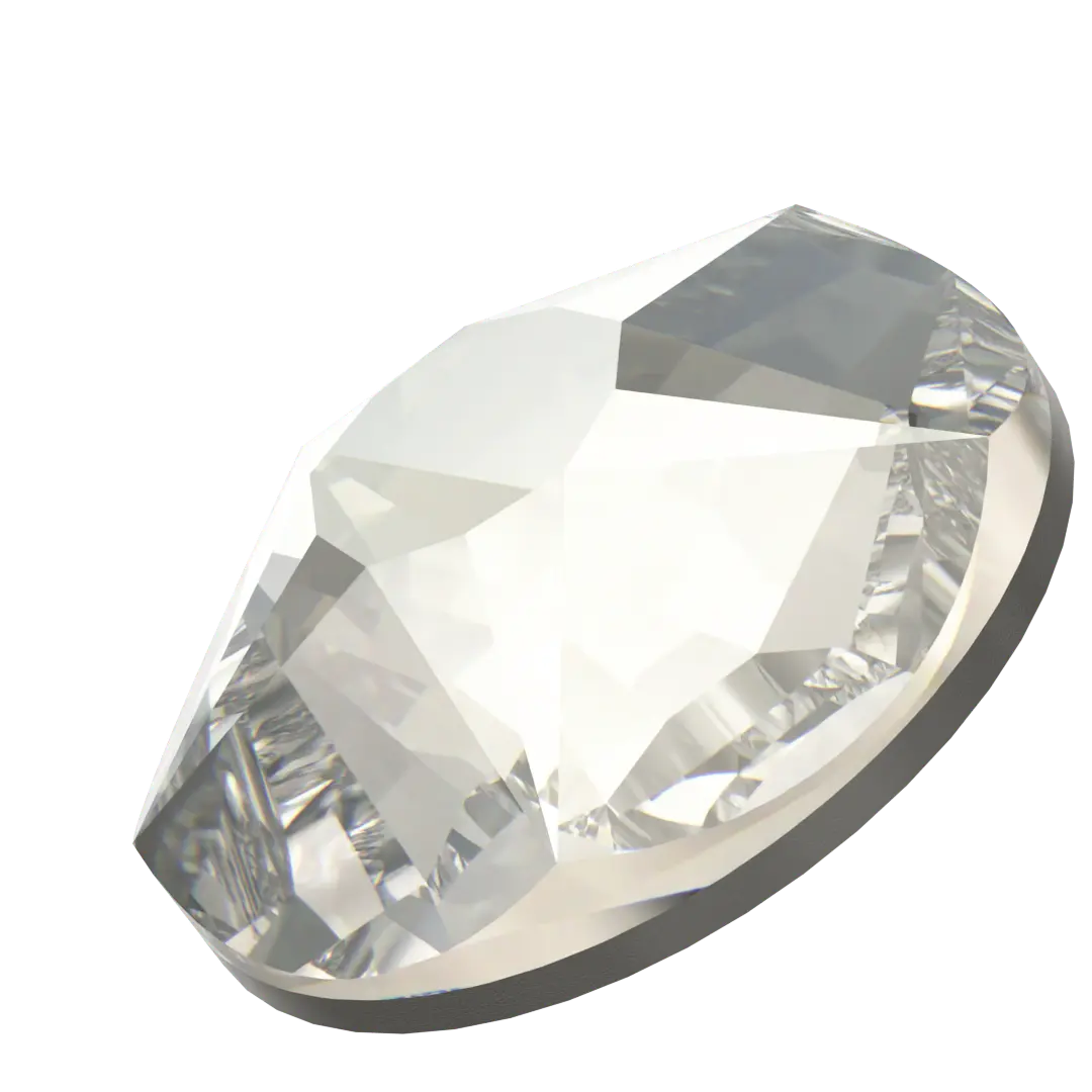 Serinity Flat Back Crystals Non Hotfix Star Rose (2100) Crystal Silver Shade - Bluestreak Crystals