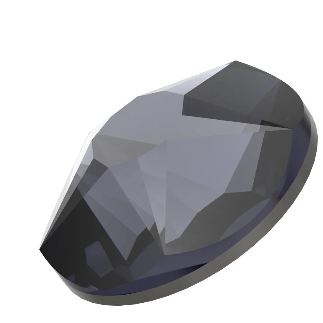 Serinity Flat Back Crystals Non Hotfix Star Rose (2100) Graphite - Bluestreak Crystals