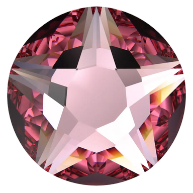 Serinity Flat Back Crystals Non Hotfix Star Rose (2100) Light Rose - Bluestreak Crystals