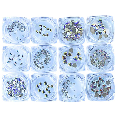 Serinity Flat Back Crystals Non Hotfix Supreme Mix Crystal AB - Bluestreak Crystals