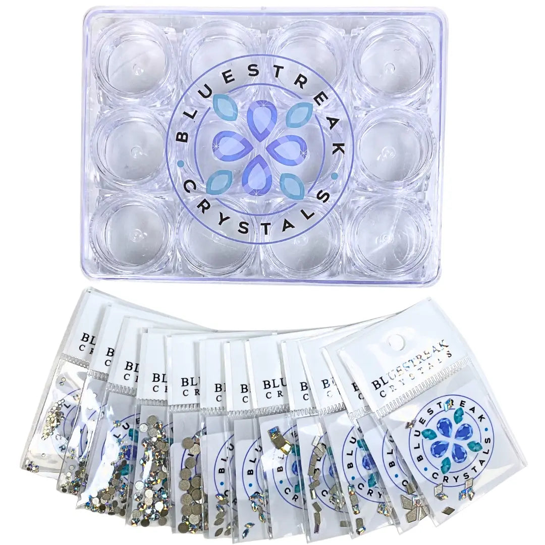 Serinity Flat Back Crystals Non Hotfix Supreme Mix Crystal Shimmer - Bluestreak Crystals