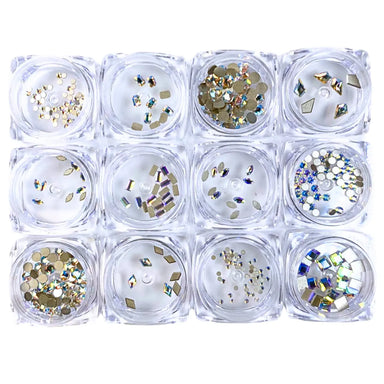 Serinity Flat Back Crystals Non Hotfix Supreme Mix Crystal Shimmer - Bluestreak Crystals